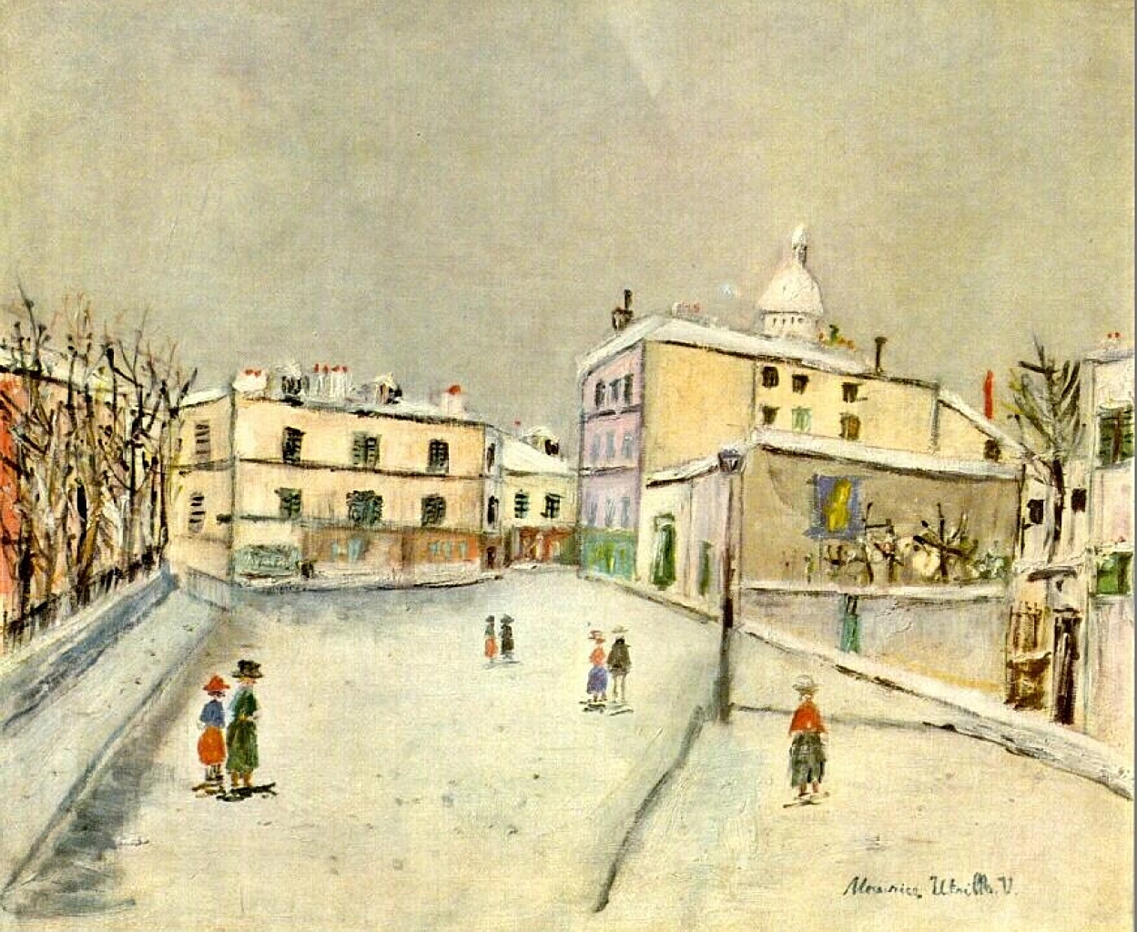 Snow - over, montmartre